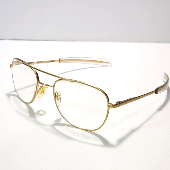 Vintage Randolph Engineering Aviator Glasses FGN 140 52□20 Prescription Rounded - Picture 1 of 10